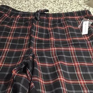 Flannel pajama bottoms